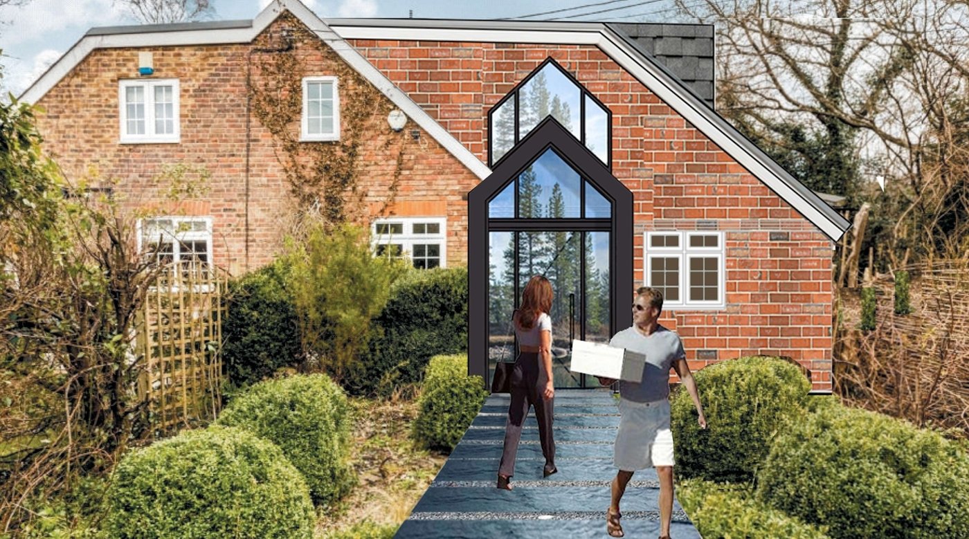 Bay Tree Cottage entry render, wider view
