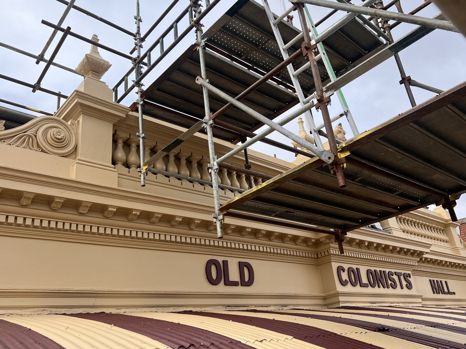 Old Colonists' Hall heritage facade